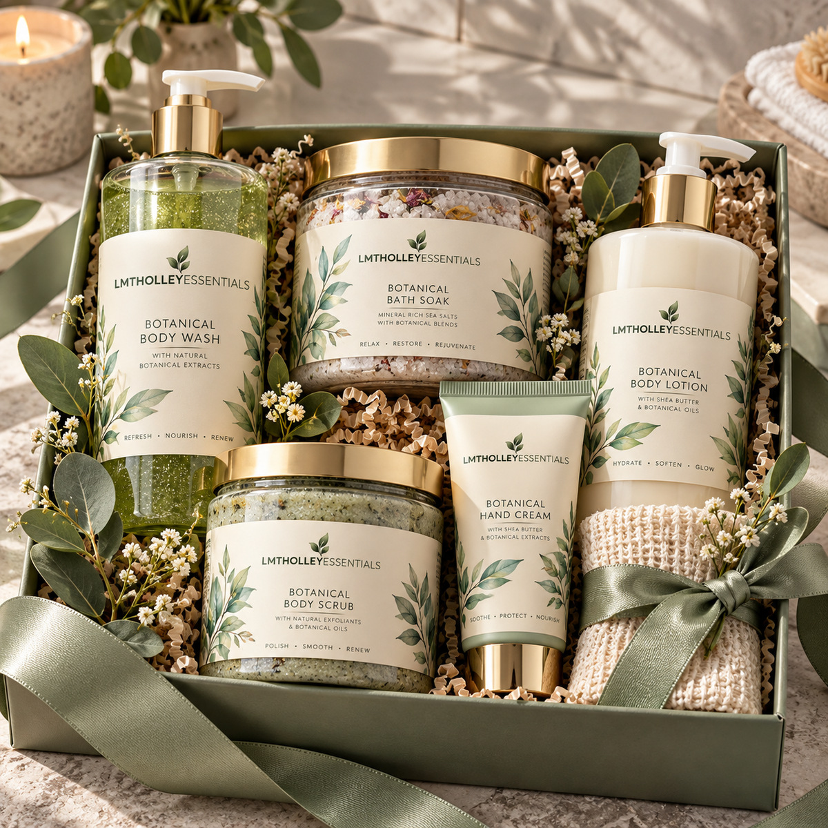 Luxury Botanical Spa Gift Set